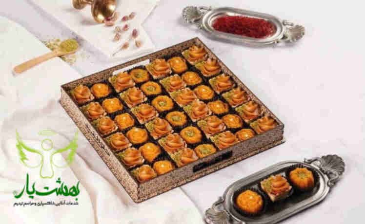 تارت زعفرانی و ترحلوا مخصوص مراسم ترحیم در مسجد