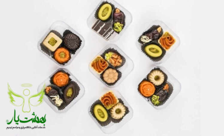 سفارش آنلاین حلوا و خرما و میکادو ترحیم
