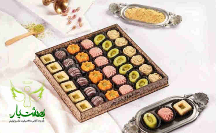 حلوا و خرما تزئین شده مخصوص بهشت زهرا