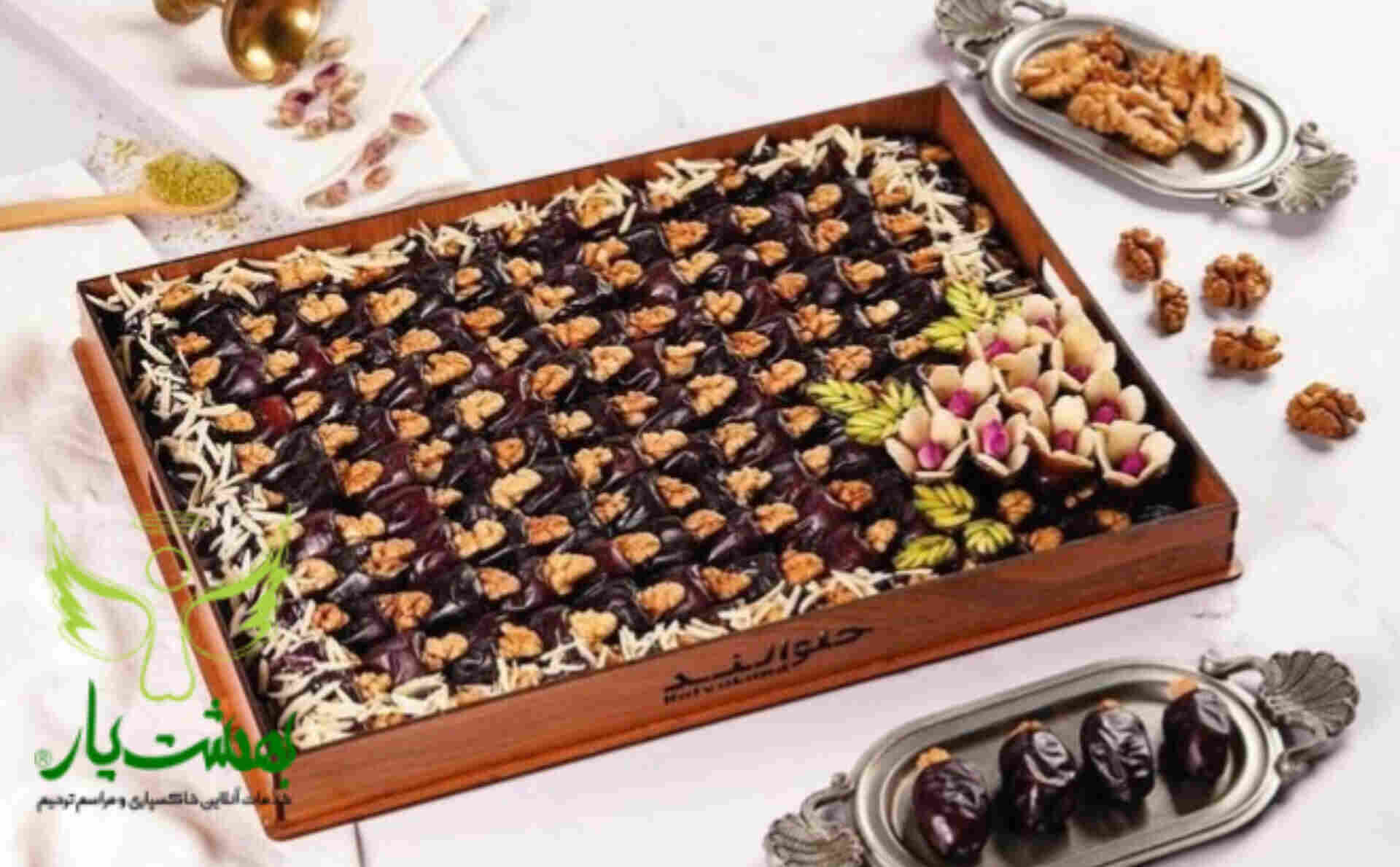 خرید آنلاین و سفارش خرما گردویی درجه یک و تازه برای مراسم ختم